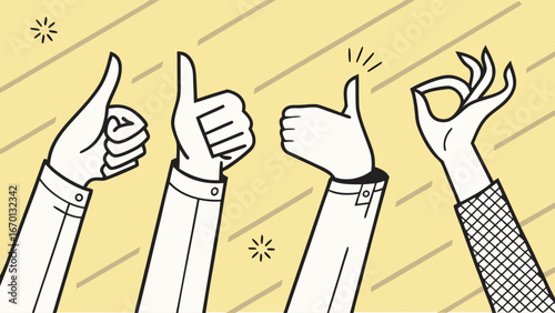 Positive Feedback Hand Gestures.