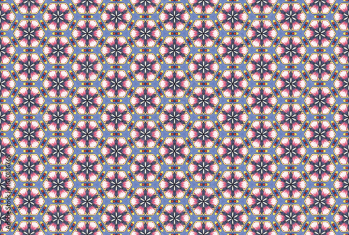 Seamless Wallpaper Background Design Luxury Perspective Fabric Visual Shape Endless Digital Fashion Graphic Interior Texture Textile Art Cloth Geometric Decoration Symmetric Template Tile Pattern.