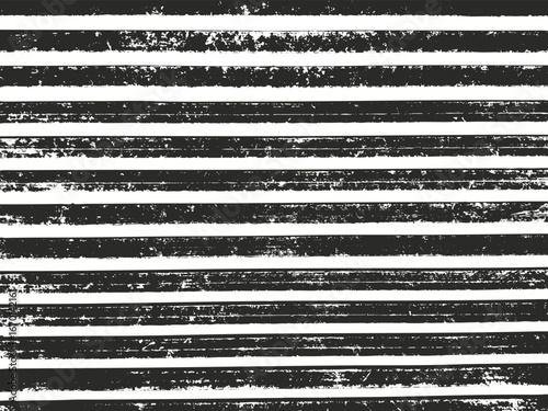 black and white grunge stripes texture, distressed horizontal line pattern background, abstract vintage scratch surface overlay