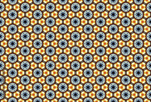 Seamless Design Luxury Tile Wallpaper Graphic Fabric Endless Interior Visual Symmetric Art Perspective Textile Shape Geometric Fashion Template Texture Background Digital Cloth Decoration Pattern.