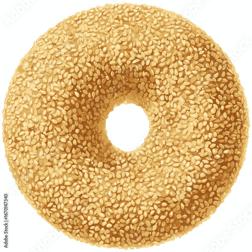 Montreal Sesame Bagel Hand-Rolled Traditional Style