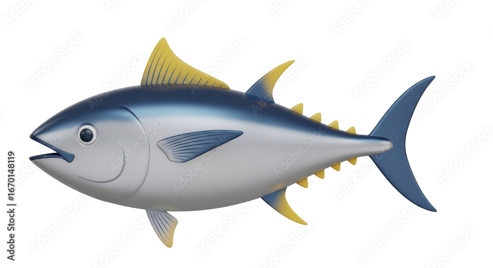 Obraz premium Isolated Tuna