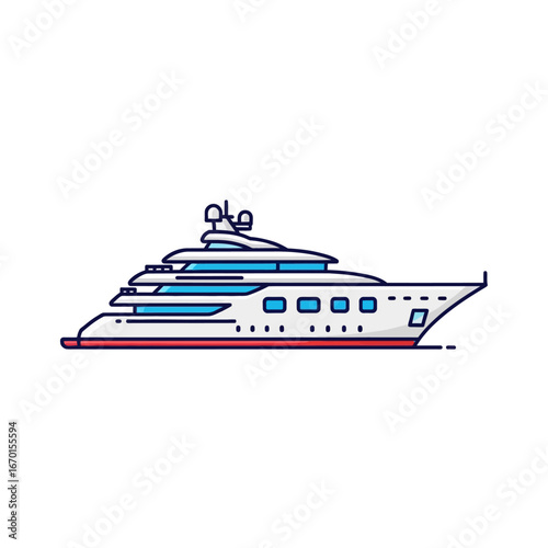 luxury yacht cruising across the turquoise sea on a sunny afternoon showcasing elegance and high-end travel perfect for travel blogs and upscale lifestyle media