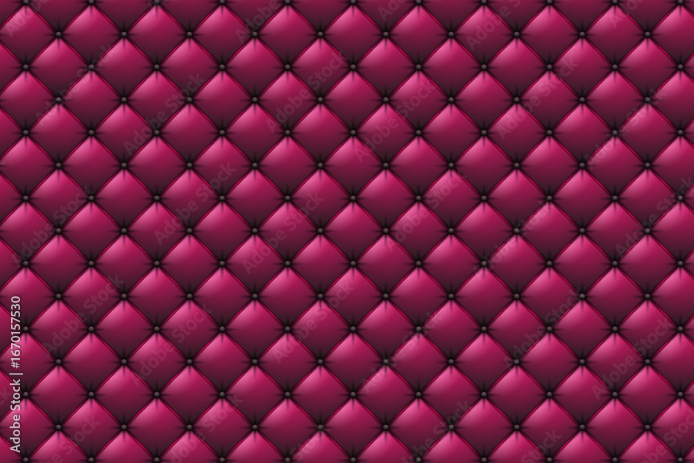 Naklejka premium Luxury pink leather upholstery background. Vector illustration.