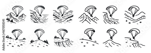 Paragliding Site Icons