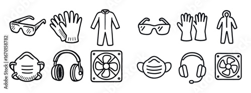 Autobody Repair Safety Icons