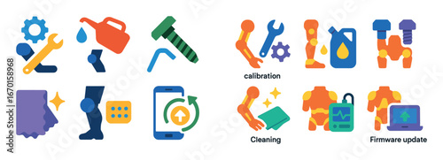 Exoskeleton Maintenance Icons