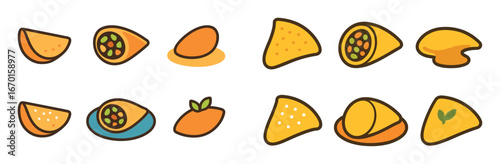 Colorful Eastern Sweet Icons