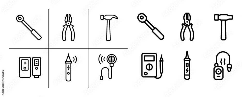 Fototapeta premium Industrial Safety Icons