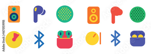 Colorful Tech Icons