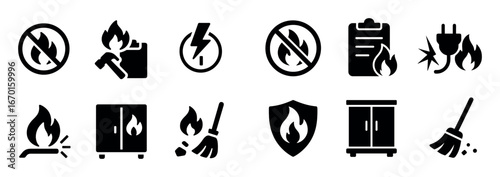 Fire Safety Icons