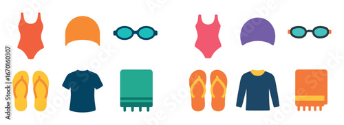 Colorful Pool Icons