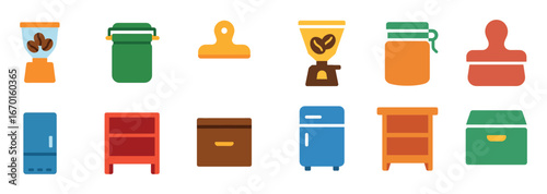 Coffee Equipment Icons