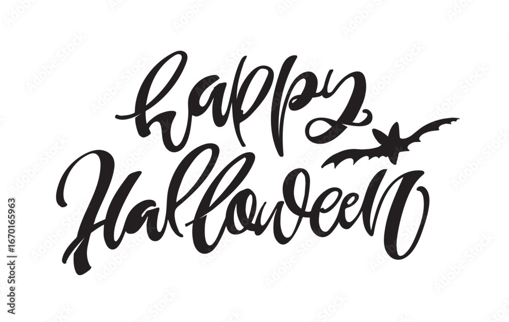 Φωτογραφία Happy Halloween set - Trick or treat – funny cute  hand drawn doodle lettering label, t-shirt design, mug print, sticker print