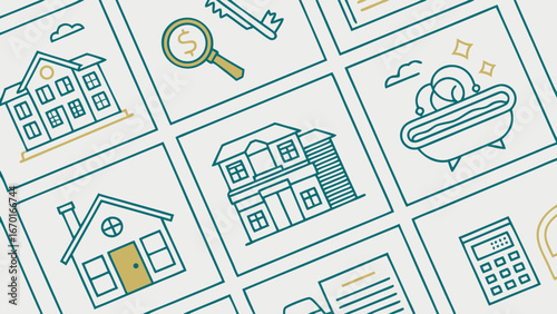 Real Estate Icons Set.