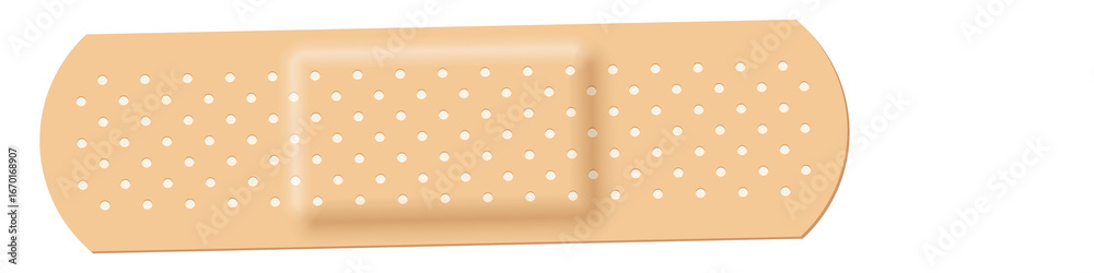 Ταπετσαρία Adhesive Bandage: a simple image of an adhesive bandage, an essential first aid item
