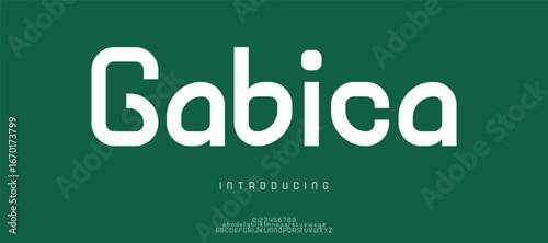 Gabica modern stylish small alphabet letter logo design