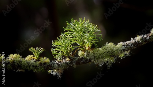 biota of gran canaria oakmoss evernia prunastri on small tree branches