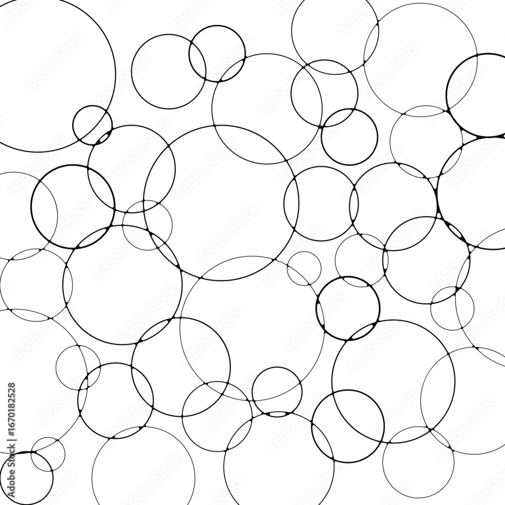 Naklejka premium 墨だまり円