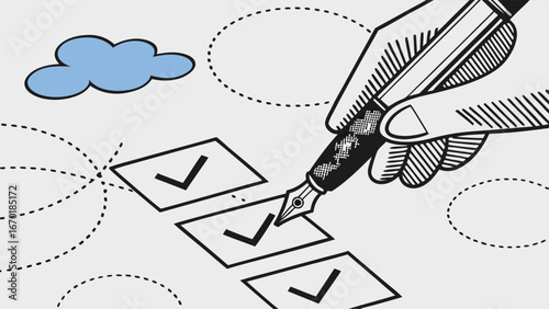 Checklist Completion Concept.