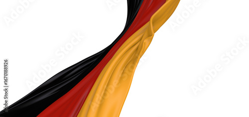 A close up of the German fl...