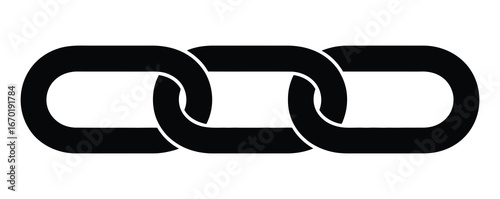 Chain, link icon vector. Link icon, internet url symbol connect button.Strong chain link connection for secure systems and innovative solutions now