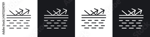 Wrinkles face reflection icon