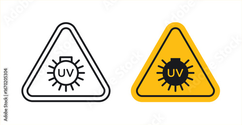 UV light do not look sign