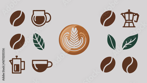  Collection Cafe Drink Cup Bean 