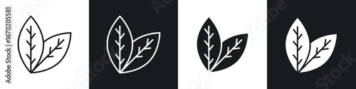 Tobacco leaves icon