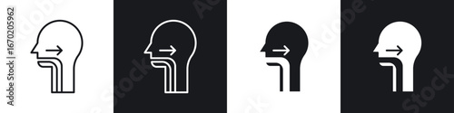 Swallowing reflex icon