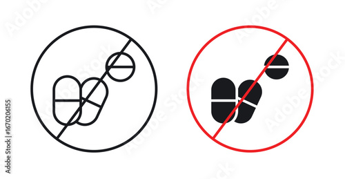 Stop using illegal drugs signs graphic vectors
