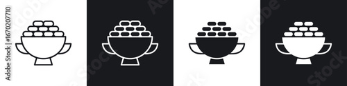 Ramadan breakfast icons graphic vectors