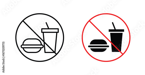 No food allowed sign graphic vectors