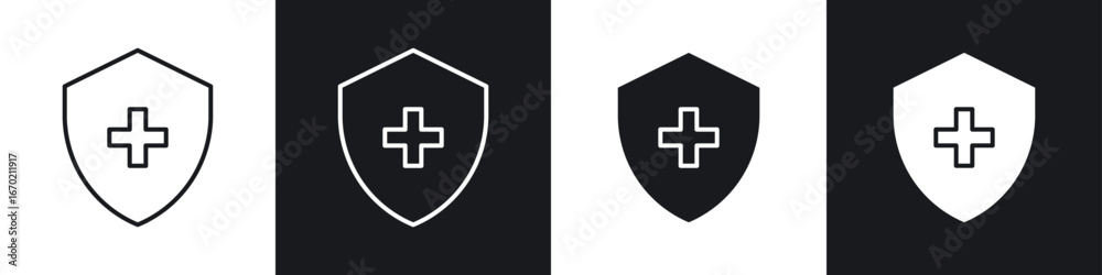 Obraz premium Immune guard icons graphic vectors