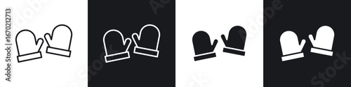 Gloves icons graphic vectors