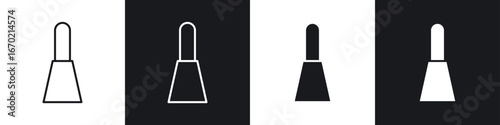 Eyeliner bottle icons graphic vectors