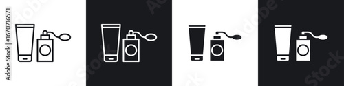 Cosmetics icons graphic vectors