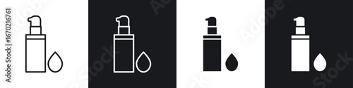 Concealer icons graphic vectors