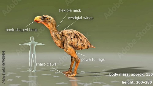 Terror bird size and anatomy.