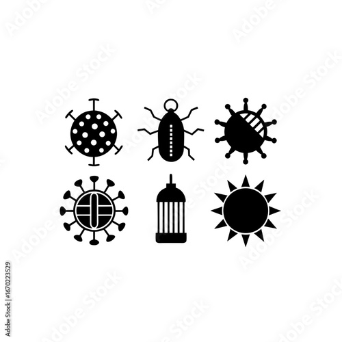 6 different gene drive containment chamber silhoue