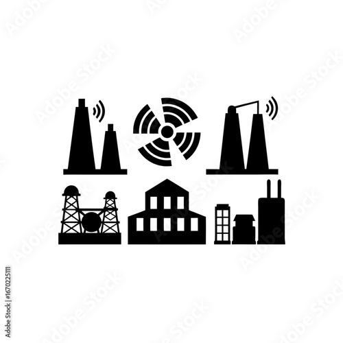 6 different industrial radiation monitoring hub si
