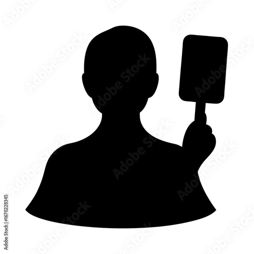 Silhouette image of a referee holding a red card during the game