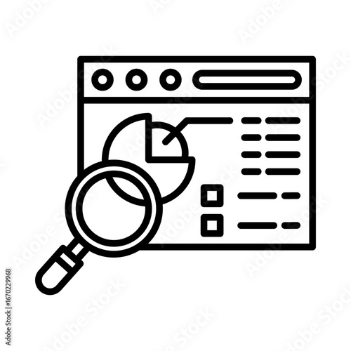 Data research icon