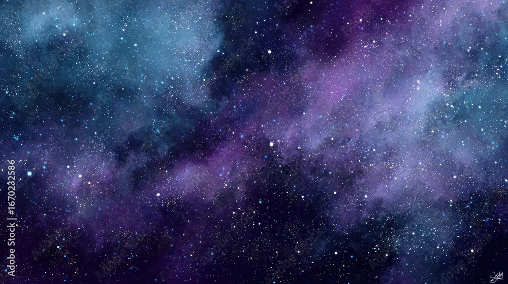 Fototapeta premium Cosmic nebulae and stars