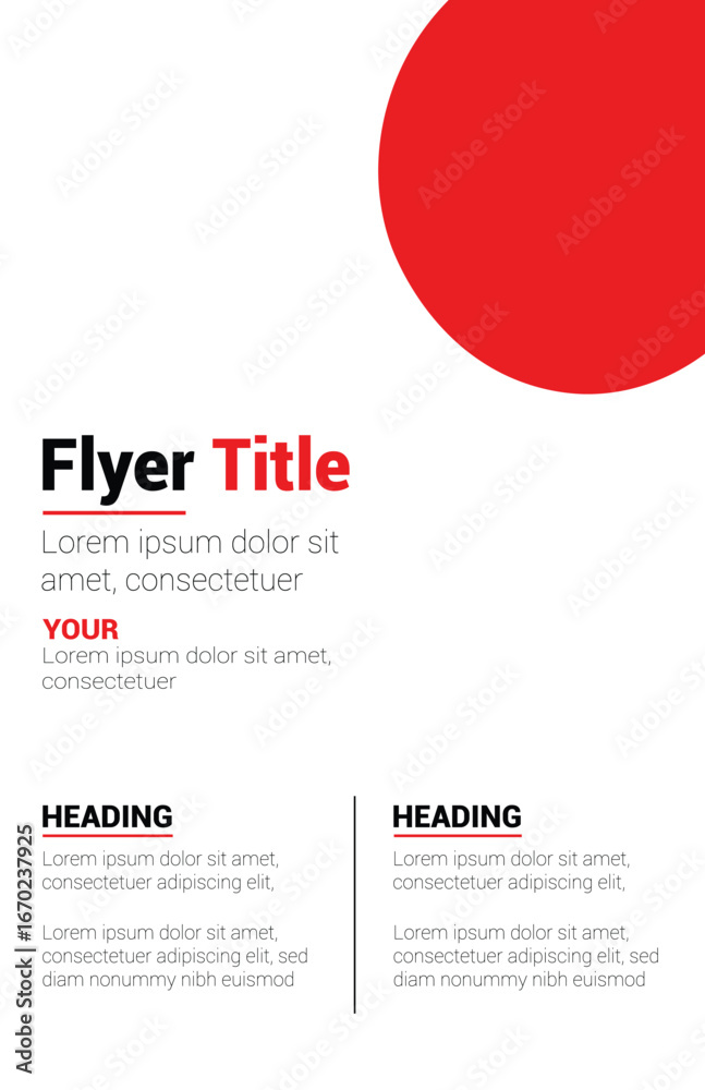 Fototapeta premium Modern and simple business flyer template design