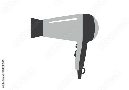An illustrated hair dryer