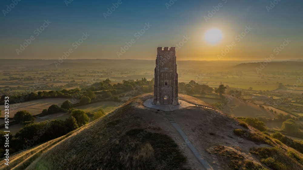 Obraz premium Glastonbury Tor at Sunrise