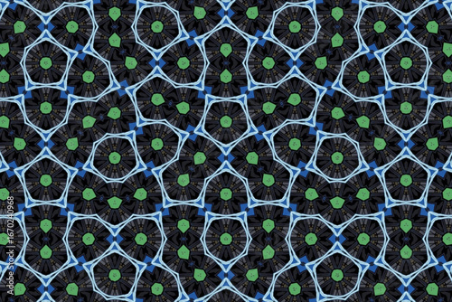 Seamless Luxury Graphic Textile Art Template Perspective Design Decoration Tile Texture Symmetric Endless Fashion Background Cloth Geometric Digital Shape Wallpaper Visual Interior Fabric Pattern.