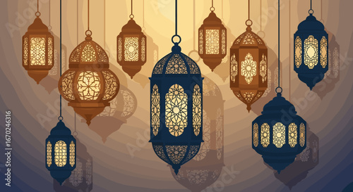 Elegant Islamic Decorative Lanterns for Festive Celebrations